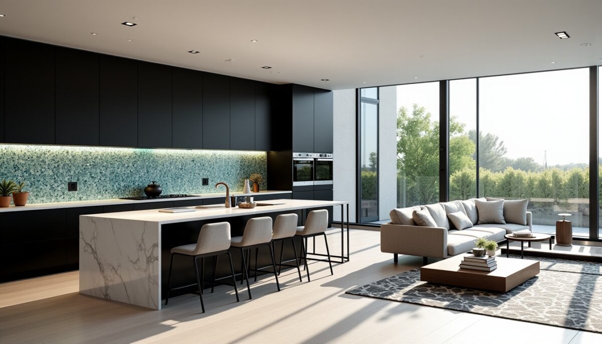 Crédence XXL ou mosaïque : Quelle touche déco pour sublimer votre cuisine ouverte sur le salon ?