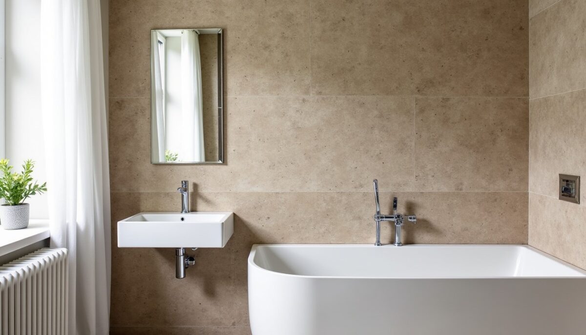 Comment concevoir une salle de bain unique avec des murs en pierre apparente