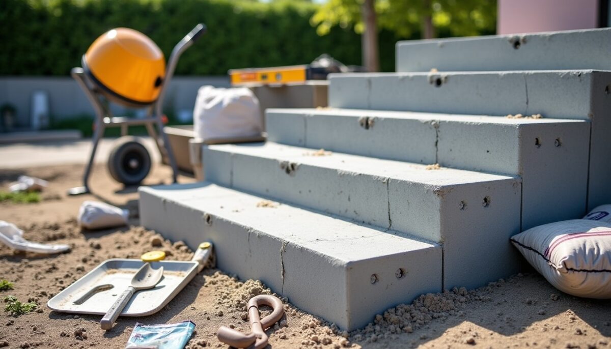 Guide pratique pour concevoir et réaliser un escalier extérieur en béton