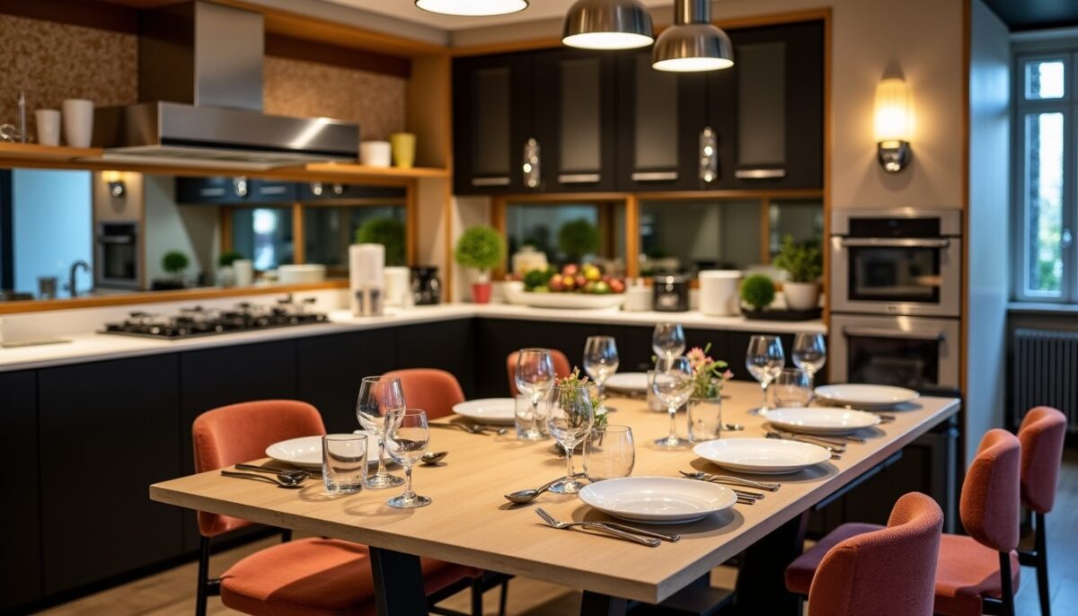 Cuisine de luxe à Paris : fusion élégante du design italien et des innovations durables